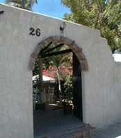 Entrance restaurant of the Hotel JARDINES - Monte Cristi - Dominican Republic